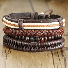 Load image into Gallery viewer, Braided Wrap Leather Bracelets