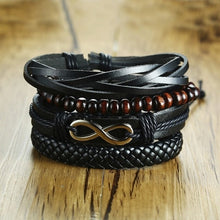 Load image into Gallery viewer, Braided Wrap Leather Bracelets