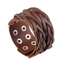 Load image into Gallery viewer, Handmade Genuine Leather Bracelets