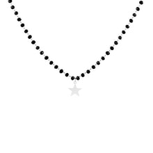 Load image into Gallery viewer, Double Layer Black Crystal Beads Necklace