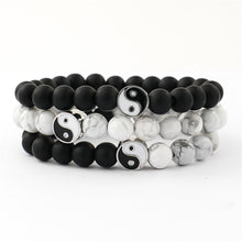 Load image into Gallery viewer, White and Black  Beaded Bracelets
