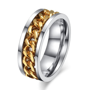 Chain Spinner Ring For Men